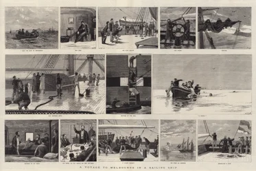 Een reis naar Melbourne in een zeilschip